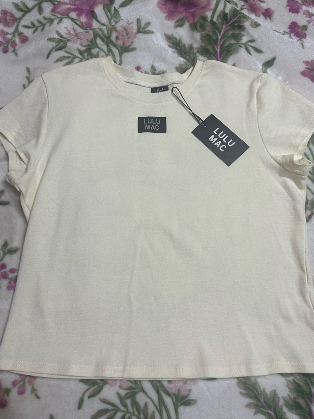 Lulu Mac Ivory Short-Sleeve Tee XL